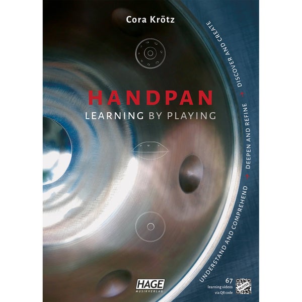 Hage MusikVerlag EH 3987 EN Handpan Learning by Playing lesboek (Engels)