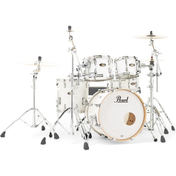 Pearl Masters Maple/Gum Silver White Swirl 4-delige shellset 10-12-14-20 inch