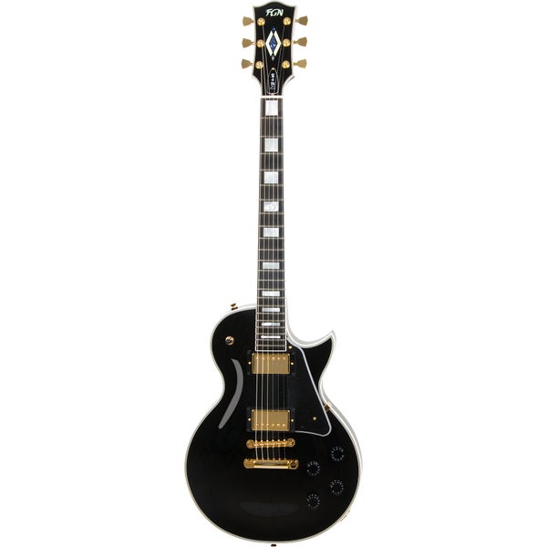 FGN Guitars Neo Classic LC20 Black elektrische gitaar met gigbag