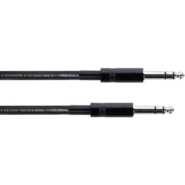 Cordial EM3VV Elements jack kabel 6.3 mm TRS jack 3m