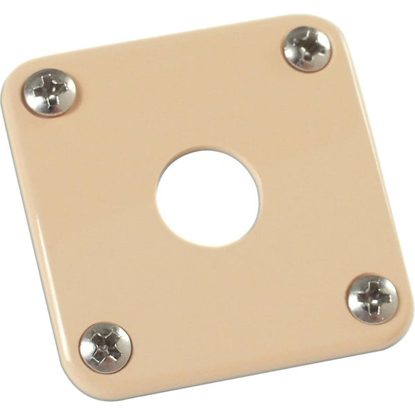 Gibson Plastic Jack Plate Cream voor elektrische gitaar