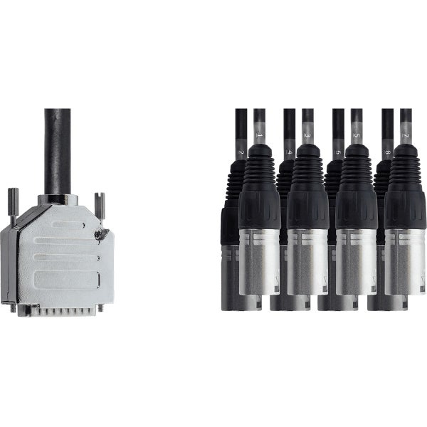 Cordial EFD5DMT multikabel interface sub-D - 8x XLR male 5m