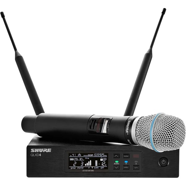 Shure QLXD24E/B87C-S50 draadloos microfoon systeem (823-832 & 863-865 MHz)