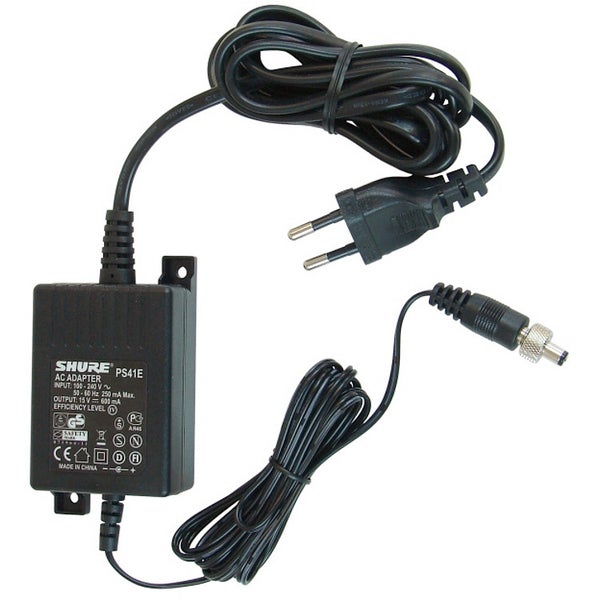 Shure PS41E voedingsadapter voor LX, UC, SC, ULX, SLX en PSM