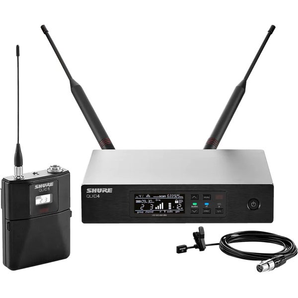 Shure QLXD14E/93-S50 draadloos lavalier systeem (823-832 MHz & 863-865 MHz)