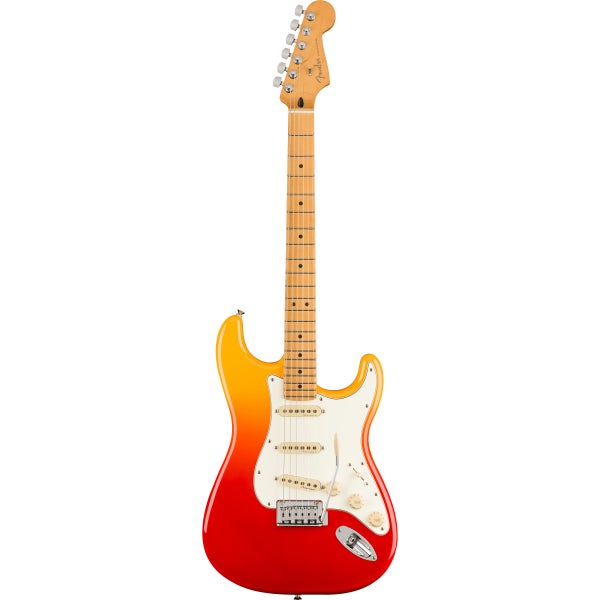 Fender Player Plus Stratocaster MN Tequila Sunrise elektrische gitaar met deluxe gigbag