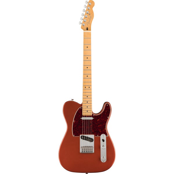 Fender Player Plus Telecaster MN Aged Candy Apple Red elektrische gitaar met deluxe gigbag