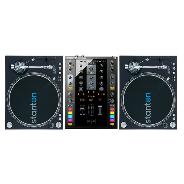 Stanton DJ set: 2x STR8-150 + NI Traktor Kontrol Z2 met tijdcode
