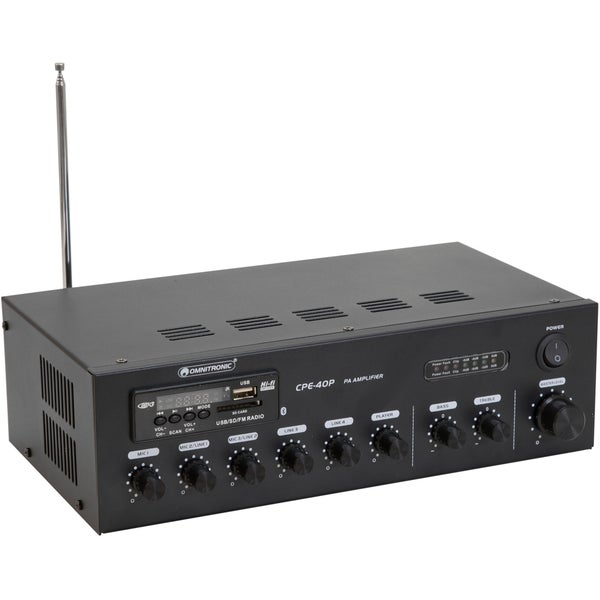 Omnitronic CPE-40P 70/100 volt PA mixing amplifier 40W