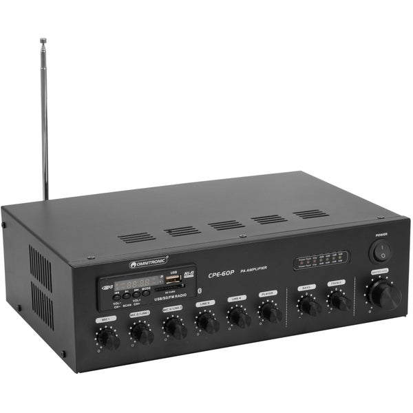 Omnitronic CPE-60P 70/100 volt PA mixing amplifier