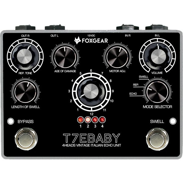 Foxgear T7E Baby vintage echo effectpedaal