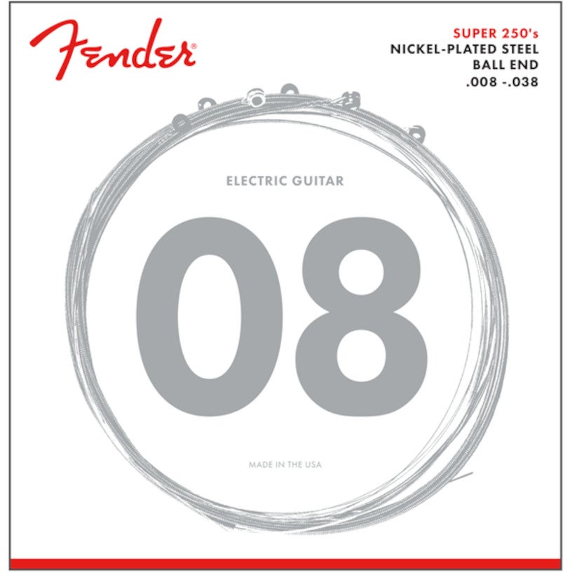 Fender 250XS Super 250's Nickel Plated Steel Ball End Electric Guitar Strings