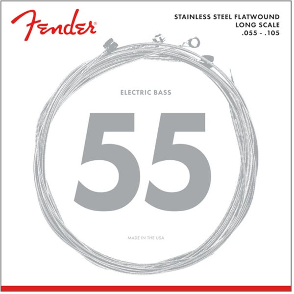 Fender 9050M Stainless 9050’s Stainless Steel Flatwound snaren voor elektrische bas