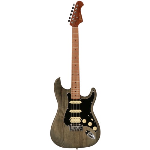 Fazley Outlaw Series Sheriff Plus HSS Black Electric Guitar with Gig Bag