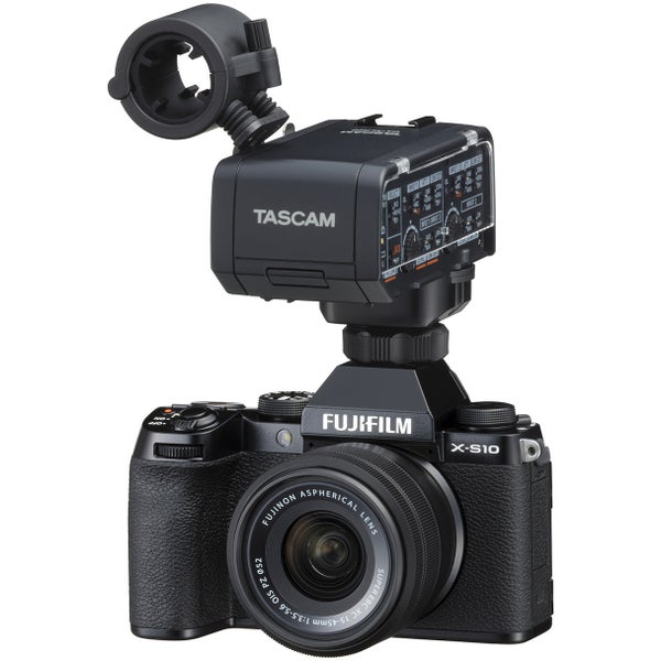 Tascam CA-XLR2d-F XLR microfoonadapter voor Fujifilm camera's