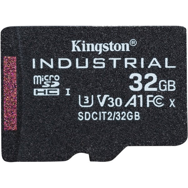 Kingston microSDHC Industrial C10 A1 pSLC Card Single Pack 32GB