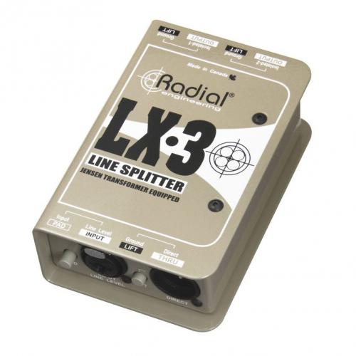 Radial LX-3 Balanced 1-in/3-out Passive Splitter