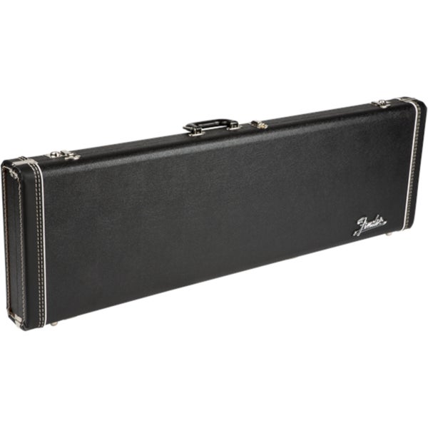 Fender G&G Deluxe Precision Bass Hardshell Case Black/Orange Plush koffer voor Precision bas