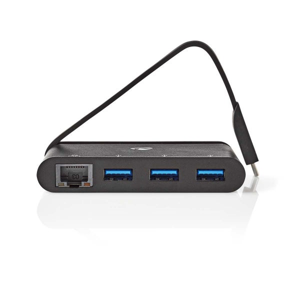 Nedis TCARF200BK USB-C naar 3-poorts USB 3.1-hub