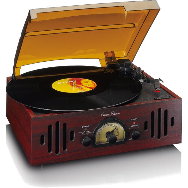 Lenco TT-43WA Walnut 3-in-1 vintage mediaspeler