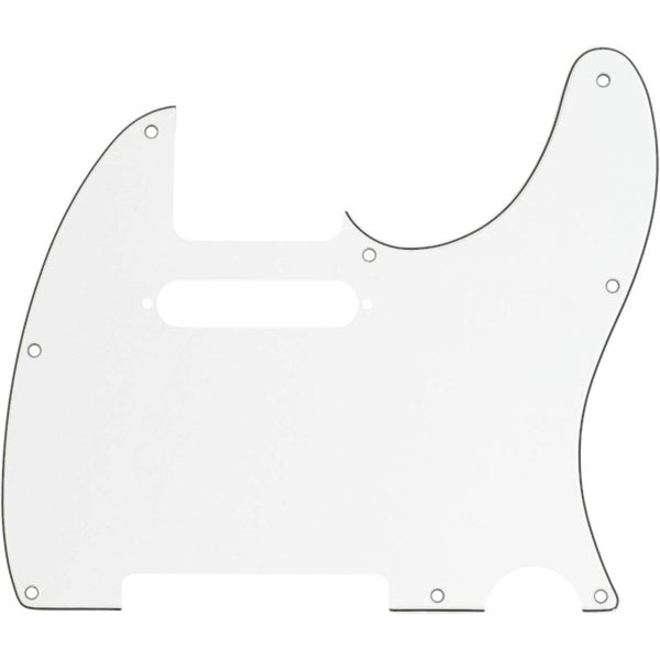 Fender 8-hole Mount Multi-Ply Telecaster Pickguard Parchment slagplaat voor Fender Telecaster