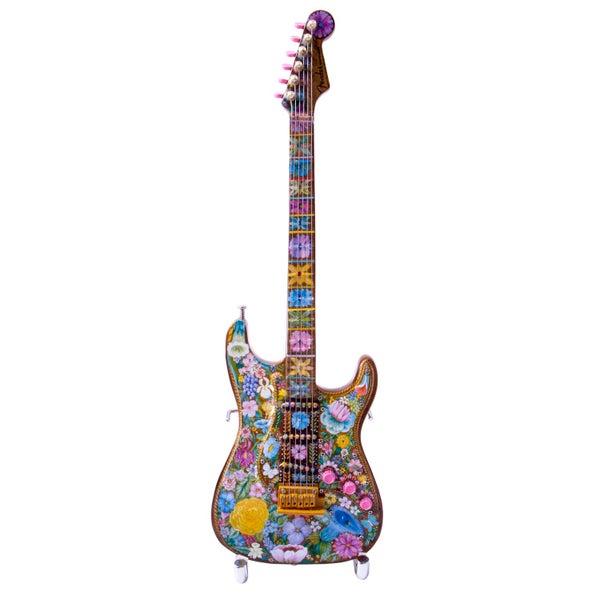 Fender GuitarMania 'Flower Power' miniatuur