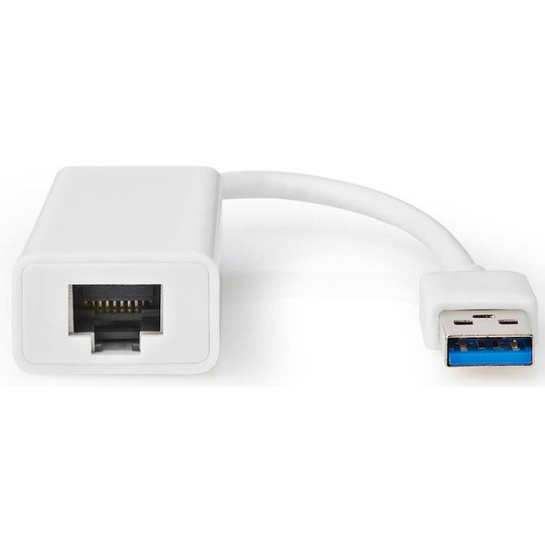 Nedis CCGP61950WT02 USB-adapter USB 3.2 Gen 1 USB-A male naar RJ45 female 0.2m