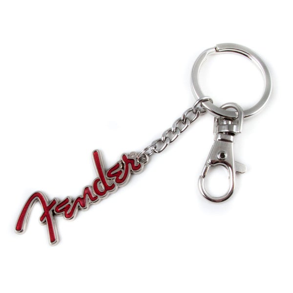 Fender sleutelhanger logo rood