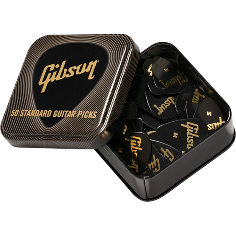 Gibson Standard Pick Tin Extra Heavy Plectrums (Pack of 50)