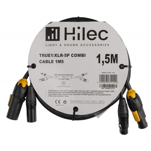 Hilec TRUE1/XLR-5P Combi Cable 1.5 meter