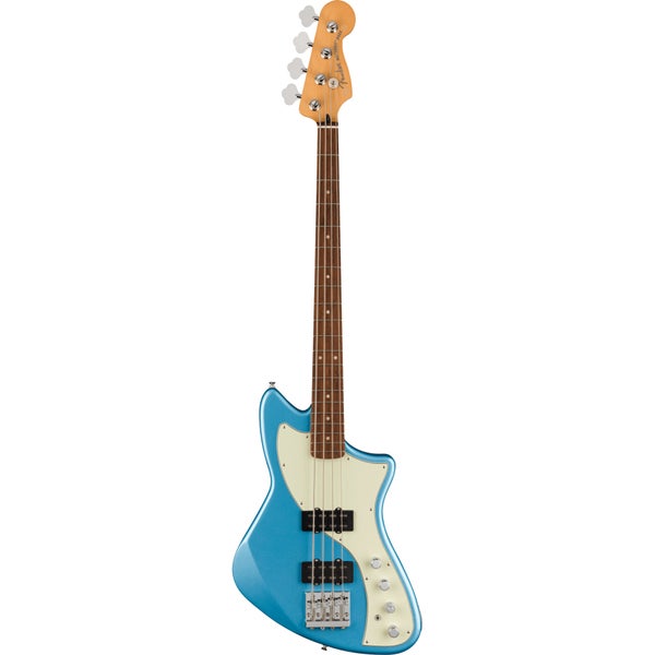 Fender Player Plus Active Meteora Bass PF Opal Spark elektrische basgitaar met deluxe gigbag