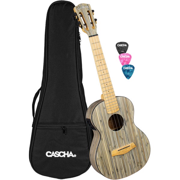 Cascha HH 2317E Bamboo Graphite E/A tenor ukelele set