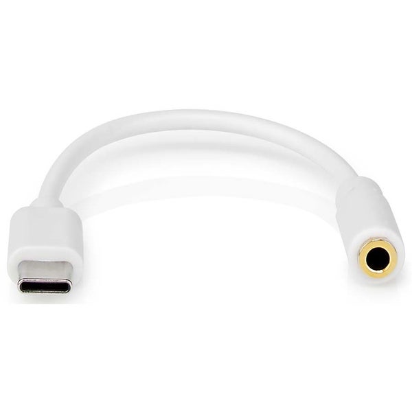 Nedis CCGP65950WT01 USB adapter USB-C male naar 3.5mm jack female 0.1m