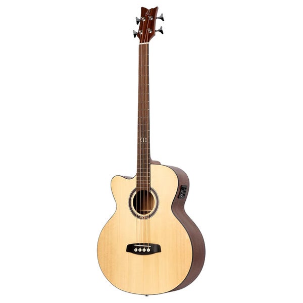 Ortega D538-4-L Deep Series 5 Acoustic Bass Natural linkshandige elektrisch-akoestische bas