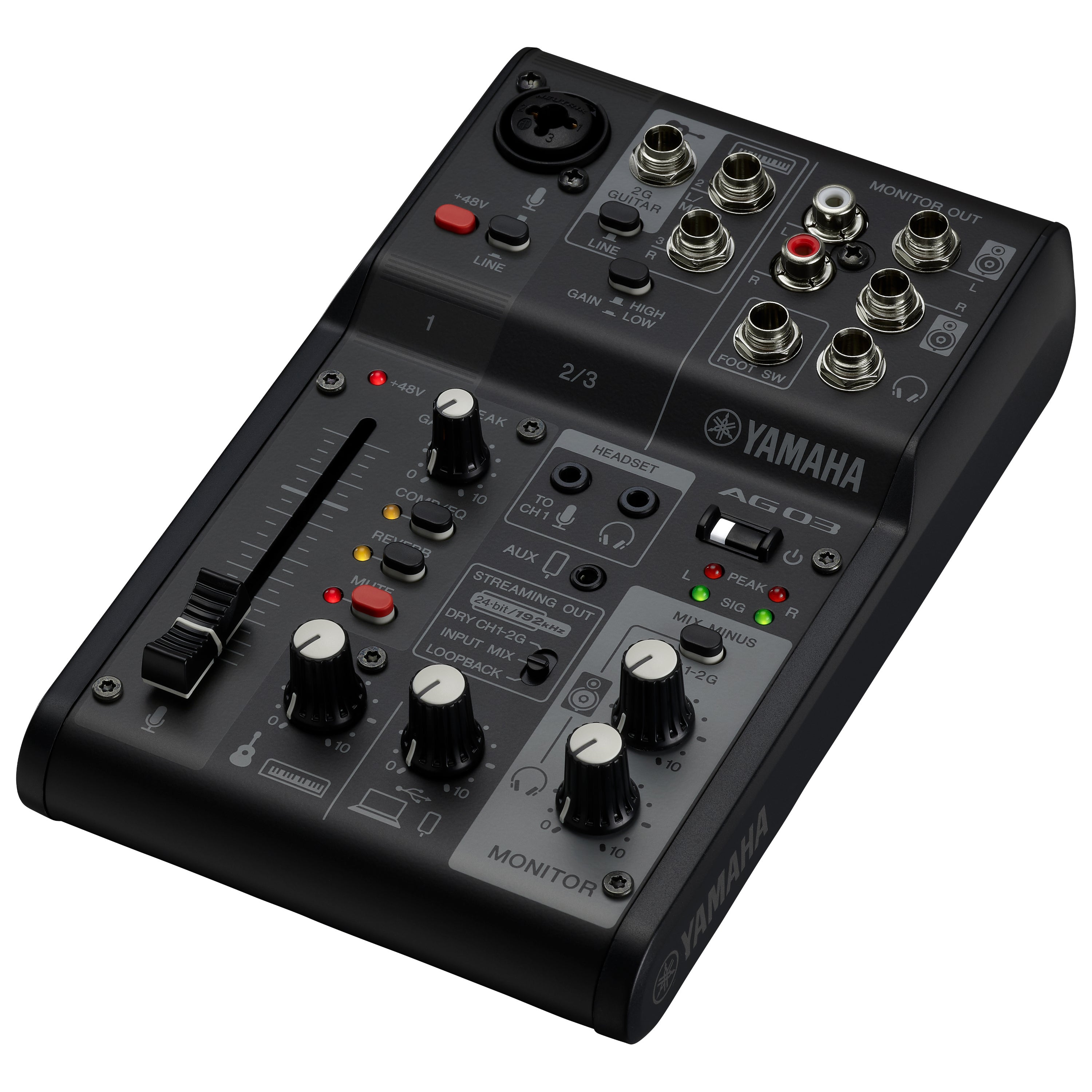 Yamaha AG03MK2B live streaming mixer