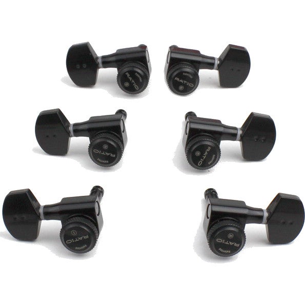 Graph Tech PRL-8311-B0 Ratio Electric locking stemmechanieken 3x3 met contemporary buttons zwart