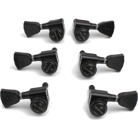 Graph Tech PRL-8341-B0 Ratio Electric locking stemmechanieken 3x3 met vintage buttons zwart