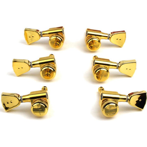 Graph Tech PRL-8341-G0 Ratio Electric locking stemmechanieken 3x3 met vintage buttons goud