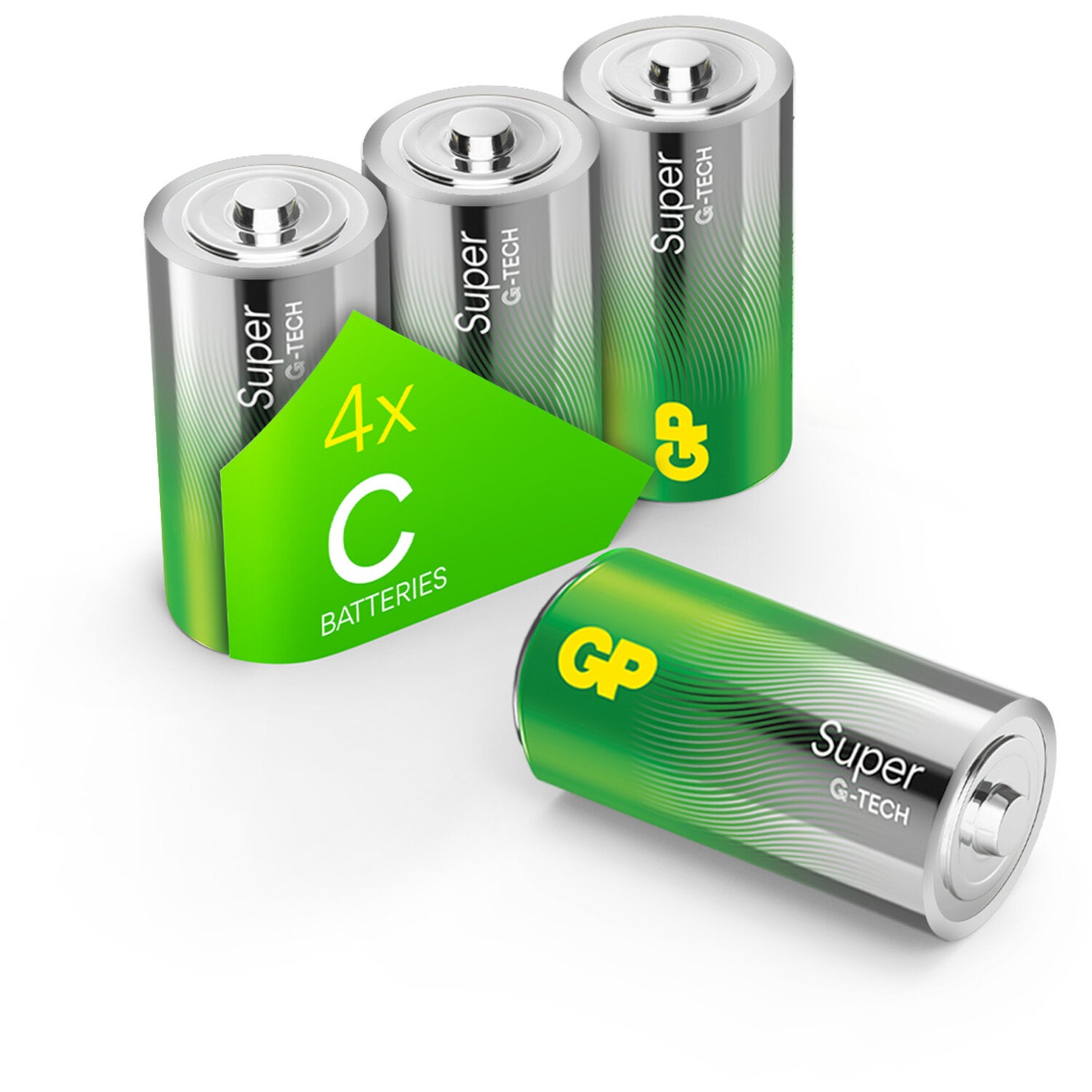 GP GP14A C Alkaline Super G-Tech batterij 1.5V (4 stuks)