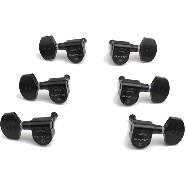Graph Tech PRN-2311-B0 Ratio Electric stemmechanieken 3x3 met contemporary buttons zwart