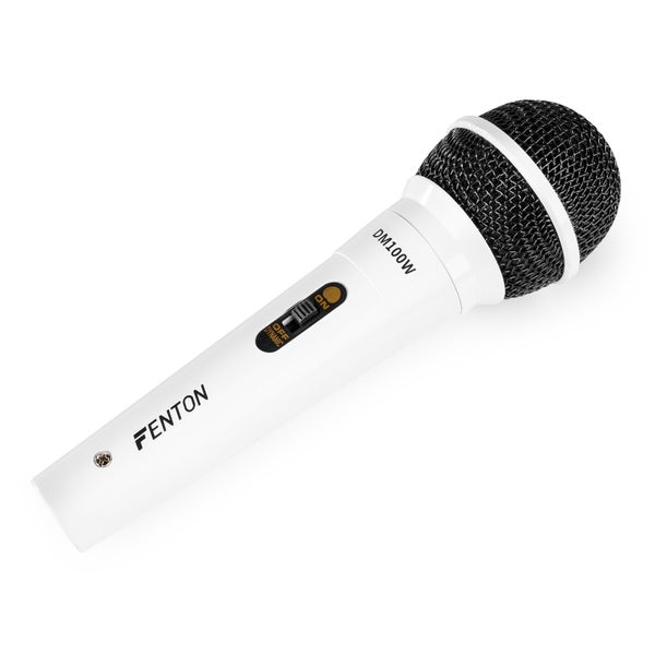 Fenton DM100W dynamische zangmicrofoon wit