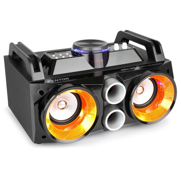 Fenton MDJ100 Party Station mobiele accu-speaker met lichteffecten