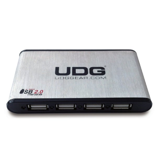 UDG ultra dunne aluminium USB-hub 2.0 met 7 poorten