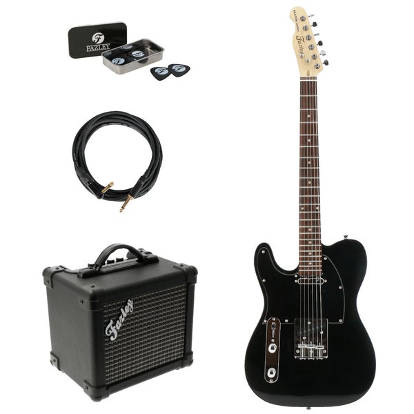 Fazley FTL218LH-BK linkshandige elektrische gitaar starterset