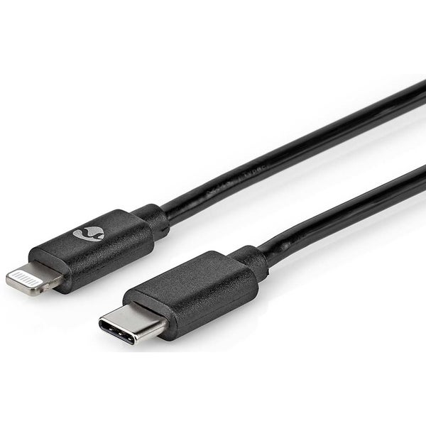 Nedis CCGP39650BK10 kabel USB-C naar Lightning 8-pins 1m zwart