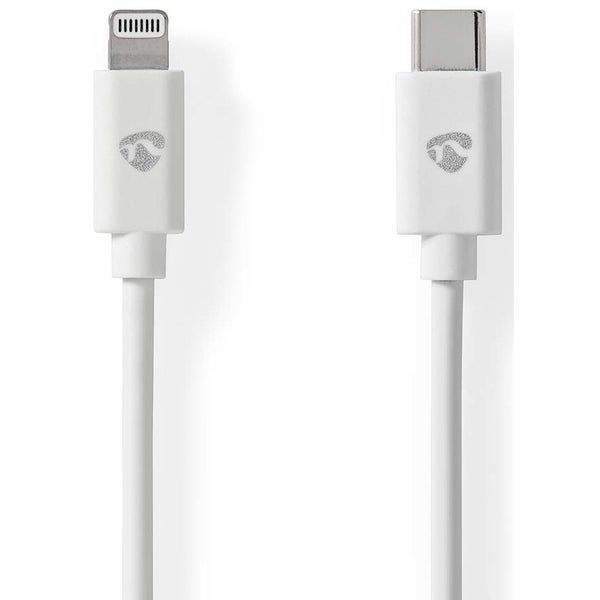 Nedis CCGP39650WT10 kabel USB-C naar Lightning 8-pins 1m wit