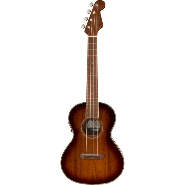 Fender California Coast Montecito tenor ukelele Acacia Shaded Edge Burst