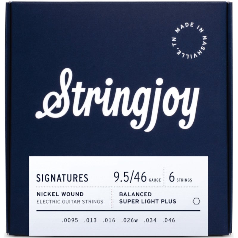 Stringjoy Signatures 6S Balanced Super Light Plus 9.5-46 Electric Guitar Strings