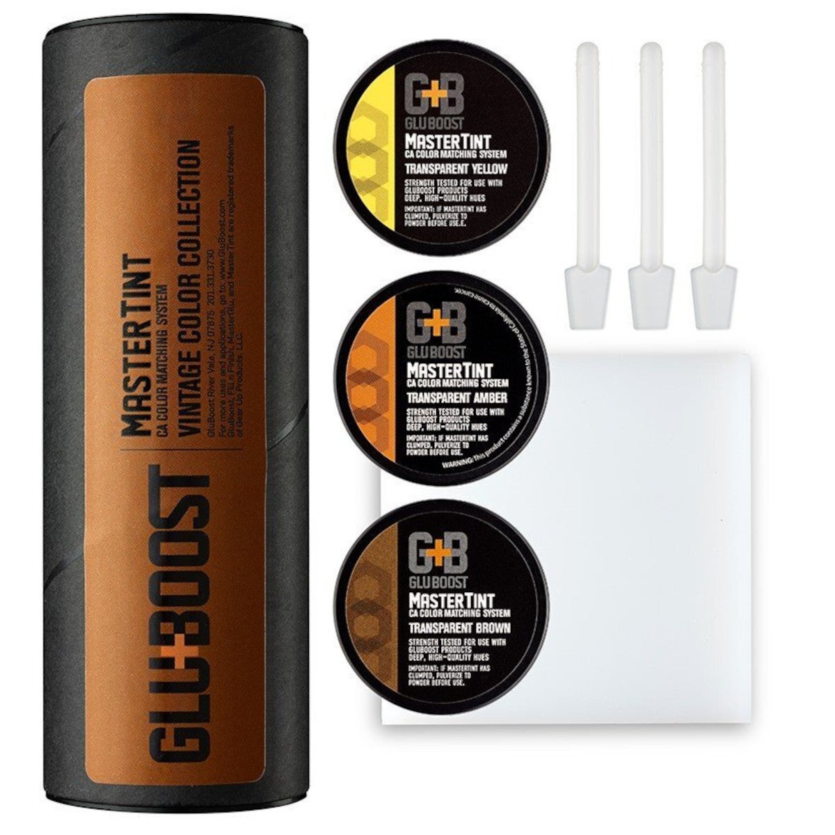 GluBoost Mastertint Vintage Kit verf/pigment kit voor houtbewerking