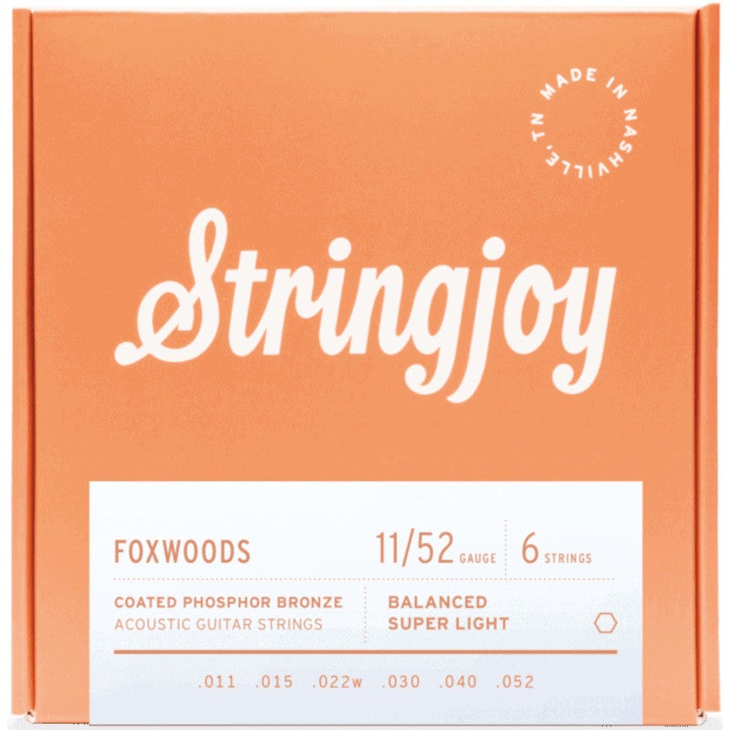 Stringjoy Foxwoods AC6 Super Light 11-52 Acoustic Guitar Strings